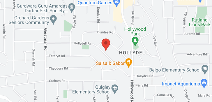 map of 790 Hollydell Road